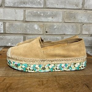 Tory Burch Suede Platform Espadrille